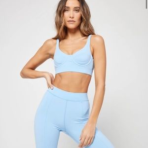 L*Space Light Blue Activewear Bra